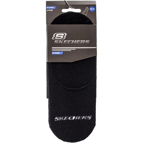  Skechers No Show Socks 3 ' Lü Siyah Spor (S192134-001)