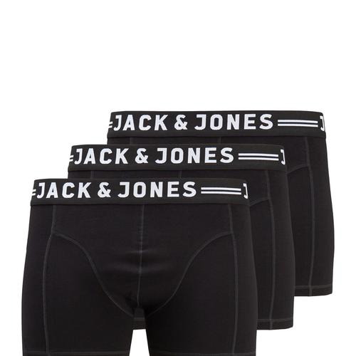  Jack & Jones Sense Erkek Siyah 3'Lü Boxer (12147591-B)