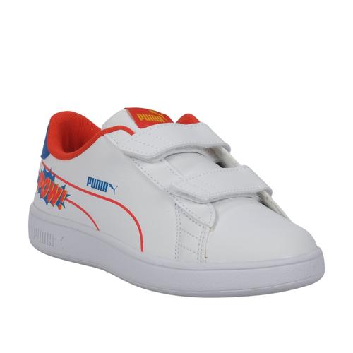  Puma Smash V2 Bebek Beyaz Spor Ayakkabı (383140-01)