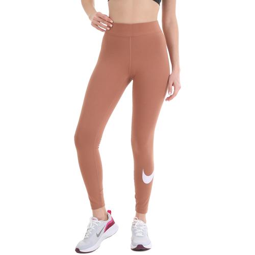  Nike Essential Swoosh Kadın Kahverengi Tayt (CZ8530-215)