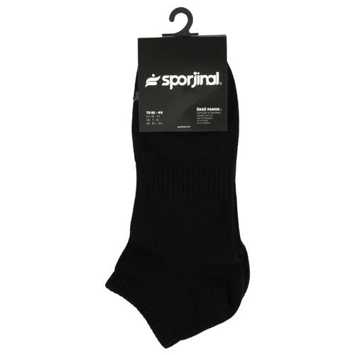  Sporjinal Erkek 3'lü Siyah Çorap (SP9122)