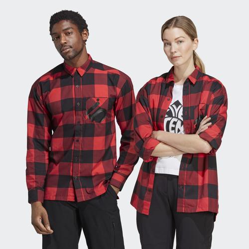  adidas Five Ten Brand Of The Brave Flannel Kırmızı Ekose Gömlek (HD2251)