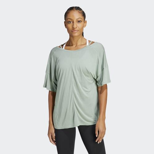  adidas Yoga Studio Kadın Yeşil Tişört (HR5078)