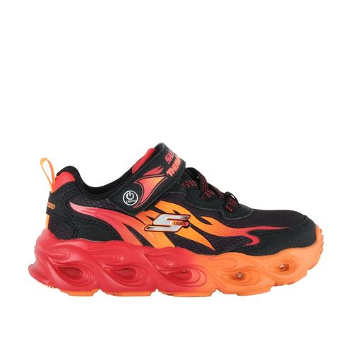  Skechers Thermo-Flash Çocuk Siyah Işıklı Spor Ayakkabı (400103L-BKRD)