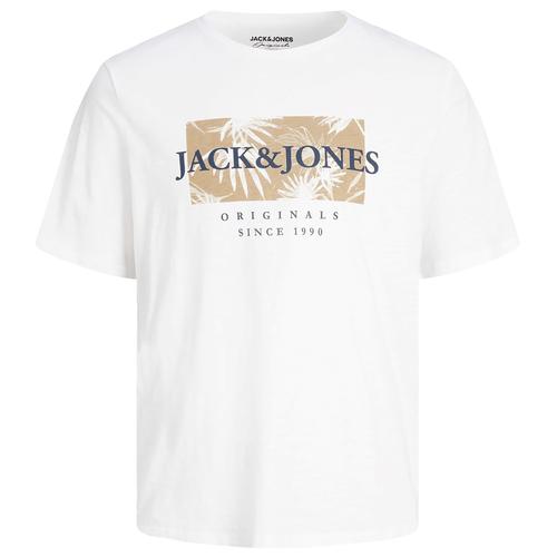  Jack & Jones Crayon Branding Erkek Beyaz Tişört (12228774-BW)