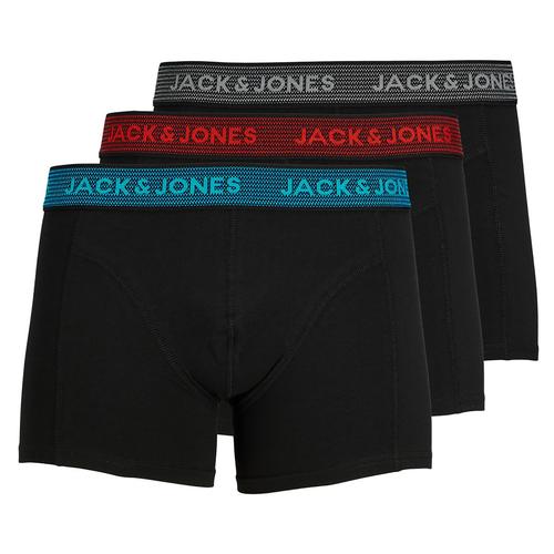  Jack & Jones Waitsband Erkek Siyah 3'lü Boxer (12127816-ASP)