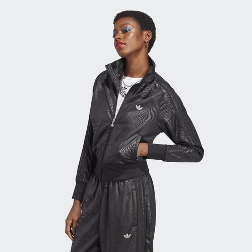  adidas Marble Print Firebird Kadın Siyah Ceket (IC2208)