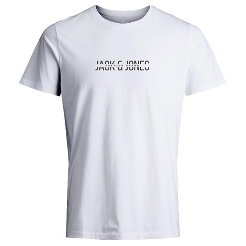  Jack & Jones Blabooster Erkek Beyaz Tişört (12238924-BW)