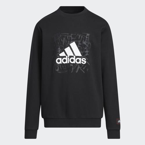  adidas Knit Crew Çocuk Siyah Sweatshirt (HZ0216)