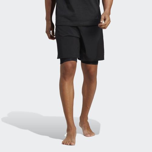 adidas Yoga 2IN1 Erkek Siyah Antrenman Şortu (H44517)