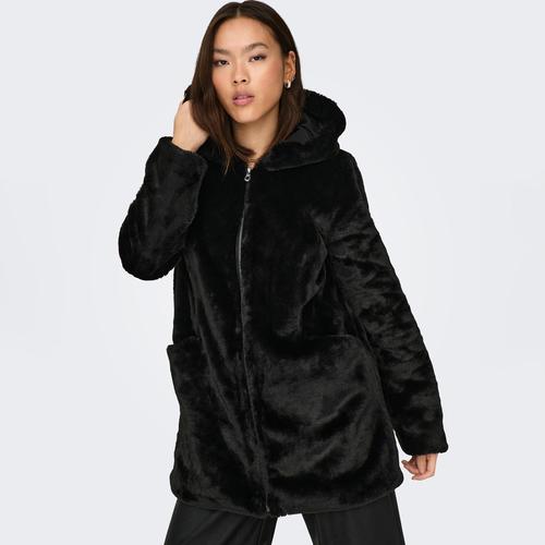  Only New Malou Kadın Siyah Polar Ceket (15304776-B)