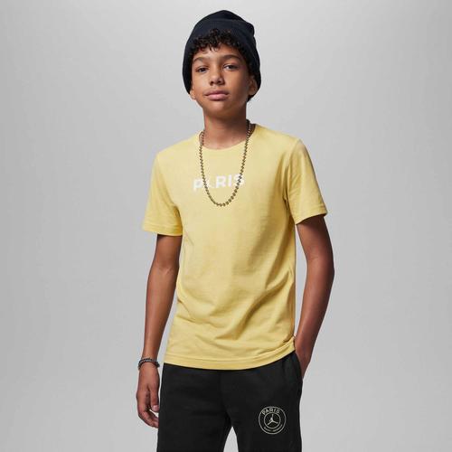  Nike Jordan Paris Saint Germain Graphic Çocuk Sarı Tişört (95C909-Y5B)