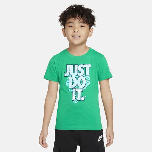  Nike Just Do It Graphic Çocuk Yeşil Tişört (86L819-E5D)