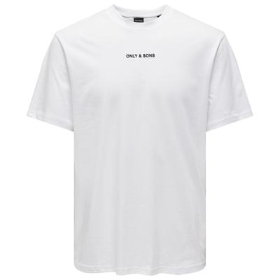  Only & Sons Levi Life Erkek Beyaz Tişört (22028147-BW)