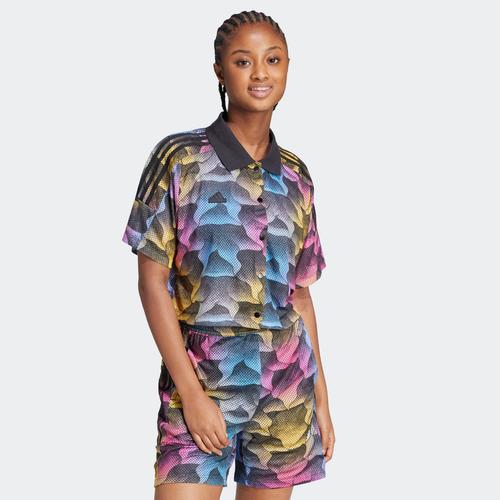  adidas Tiro Print Mesh Summer Kadın Gömlek (IQ4815)