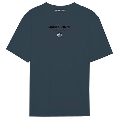  Jack & Jones Typo Erkek Mavi Tişört (12256163-ENS)