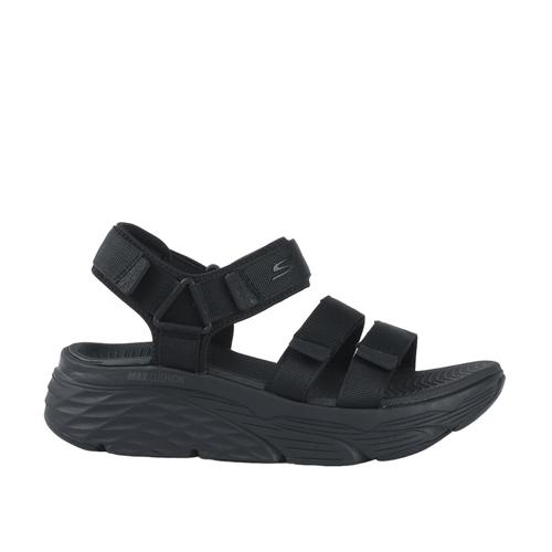  Skechers Max Cushioning Lured Kadın Siyah Sandalet (140218-BBK)