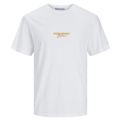  Jack & Jones Aruba Branding Erkek Beyaz Tişört (12255557-BW)